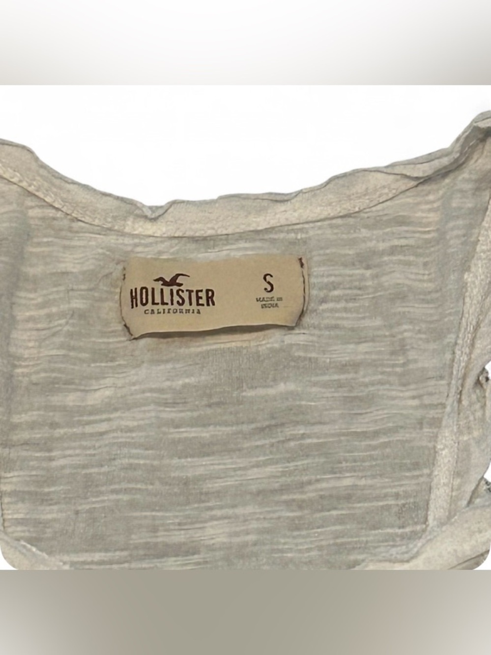 Hollister Eyelet Boho Beachy Lace Tank Top - Size S - Picture 2 of 3